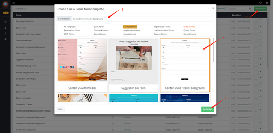 Quick start: Create and publish a new form