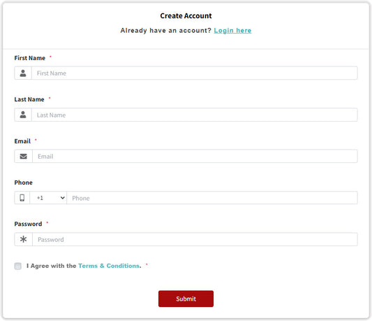 Create Account