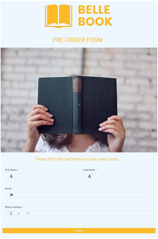 Pre-Order Form