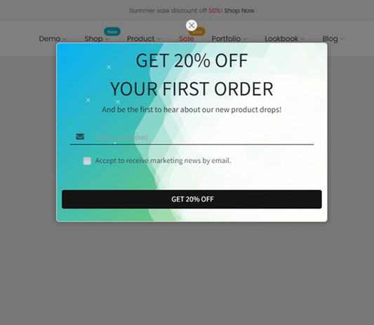 Subscripe form - GET 20% OFF
