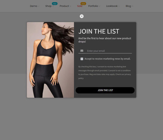 Subscripe form - JOIN THE LIST